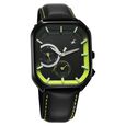 Fastrack Groove Multifunction Black Dial Guy's Leather Watch with Lume indices - image number 1
