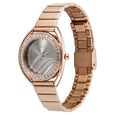 Vyb Eclipse By Fastrack Quartz Analog Grey Dial Rose Gold Stainless Steel Strap Watch For Girls - image number 2