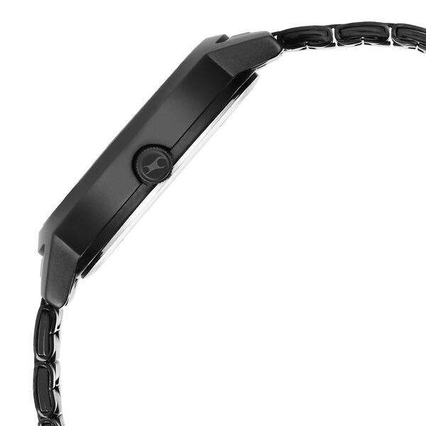 Fastrack Tick Tock Quartz Analog Black Dial With Black Stainless steel Strap Watch for Girls - image number 3