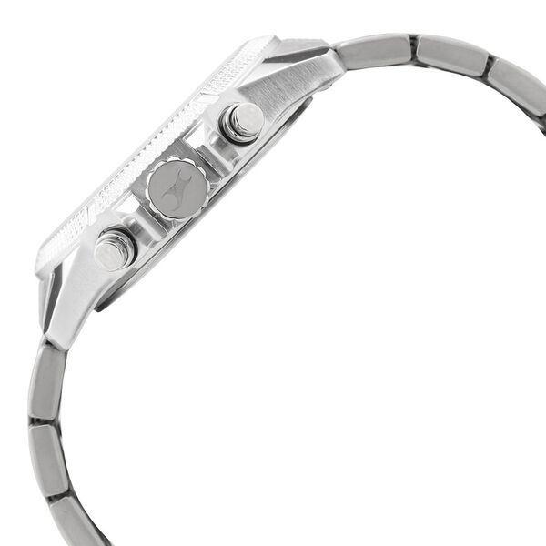 Fastrack Loopholes Quartz Multifunction Silver Dial Stainless Steel Strap Watch for Guys - image number 2