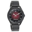 Fastrack Sunburn Quartz Analog Black Dial Stainless Steel Strap Watch for Guys