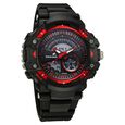 Fastrack StreetStyle Quartz Digital Black And Red Dial Black PU Strap Unisex Watch - image number 1