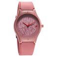 Fastrack Tees Quartz Analog Pink Dial Silicone Strap Watch for Girls - image number 1