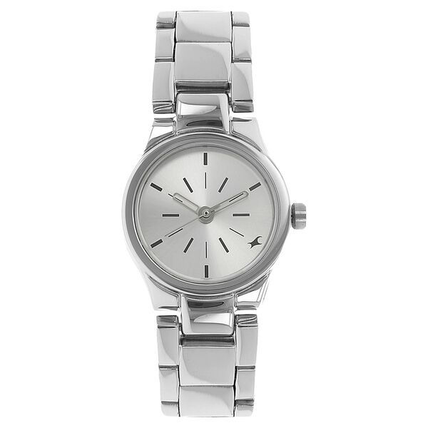 Fastrack Quartz Analog Silver Dial Metal Strap Watch for Girls - image number 0