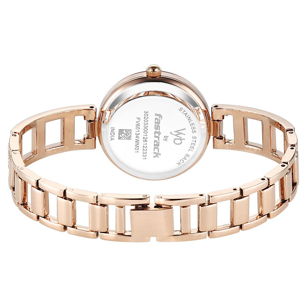 Buy Online Vyb Seeker By Fastrack Quartz Analog Green Dial Rose