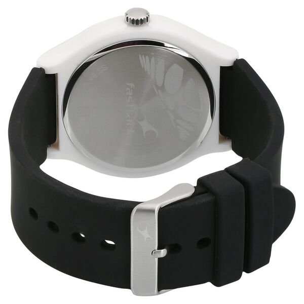 Fastrack Valentine Quartz Analog White Dial Silicone Strap Unisex Watch - image number 3
