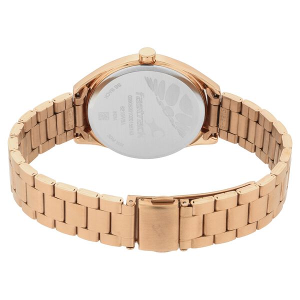 Fastrack Quartz Analog Rose Gold Dial Stainless Steel Strap Watch for Girls - image number 4