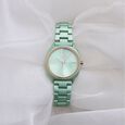 Fastrack Vyb Slayer Quartz Analog Green Dial Metal Strap Watch for Girls - image number 0