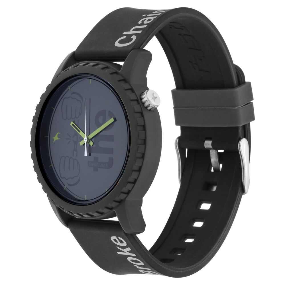 Fastrack black watch chain sale