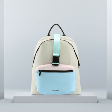 Fastrack Colourblock Laptop Backpack in Off-White