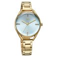 Fastrack Vyb Aurora Quartz Analog Green Dial Golden Color Metal Strap Watch For Girls - image number 2