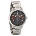 Fastrack Go Skate Quartz Analog with Day and Date Black Dial Stainless Steel Strap Watch for Guys