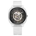 Fastrack Bare Quartz Analog Skeleton Unisex Watch With Anthracite Dial And Translucent Plastic Strap - image number 1