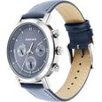 Fastrack Tick Tock Quartz Multifunction Blue Dial Leather Strap Watch for Guys - image number 3