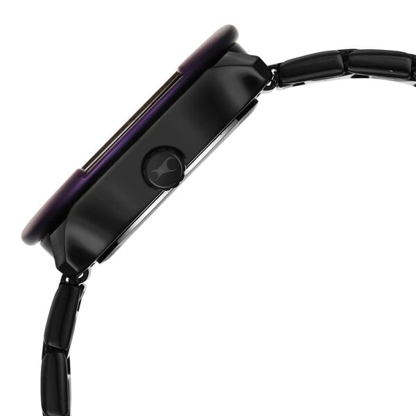 Fastrack Multifunction Textured Black Dial Men's Watch with Integrated Black Metal Bracelet - image number 4