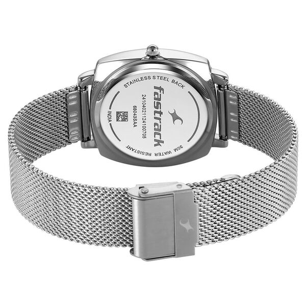 Fastrack Stunners X Quartz Analog Green Dial Stainless Steel Strap Watch For Girls - image number 4