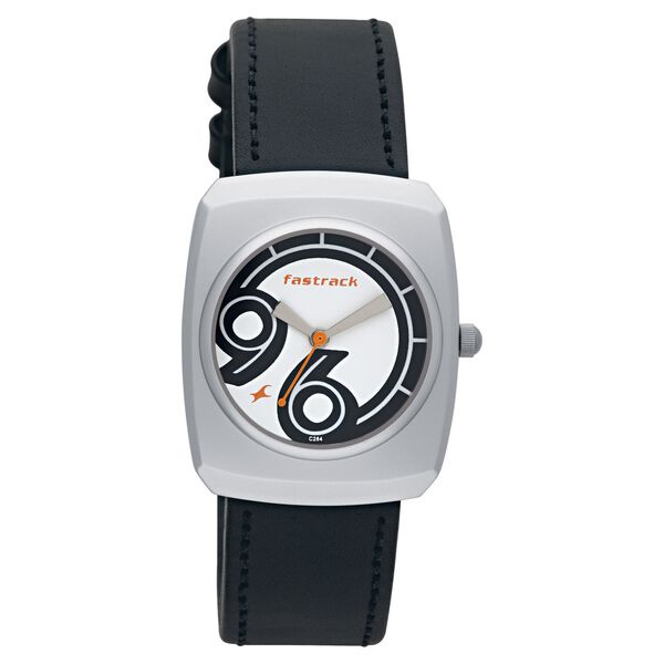 Fastrack Quartz Analog White Dial Leather Strap Watch for Girls - image number 0