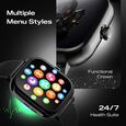 Fastrack Noir Rizz Women Smartwatch with 1.72" inch HD Display, Womens Health, Functional Crown, Additional Silicone Strap - image number 5