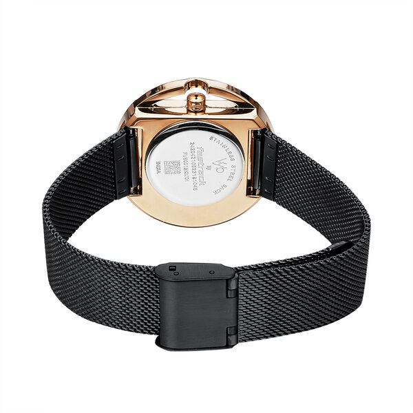 Fastrack Vyb Showstopper Quartz Analog Black Dial Stainless Steel Strap Watch for Girls - image number 5