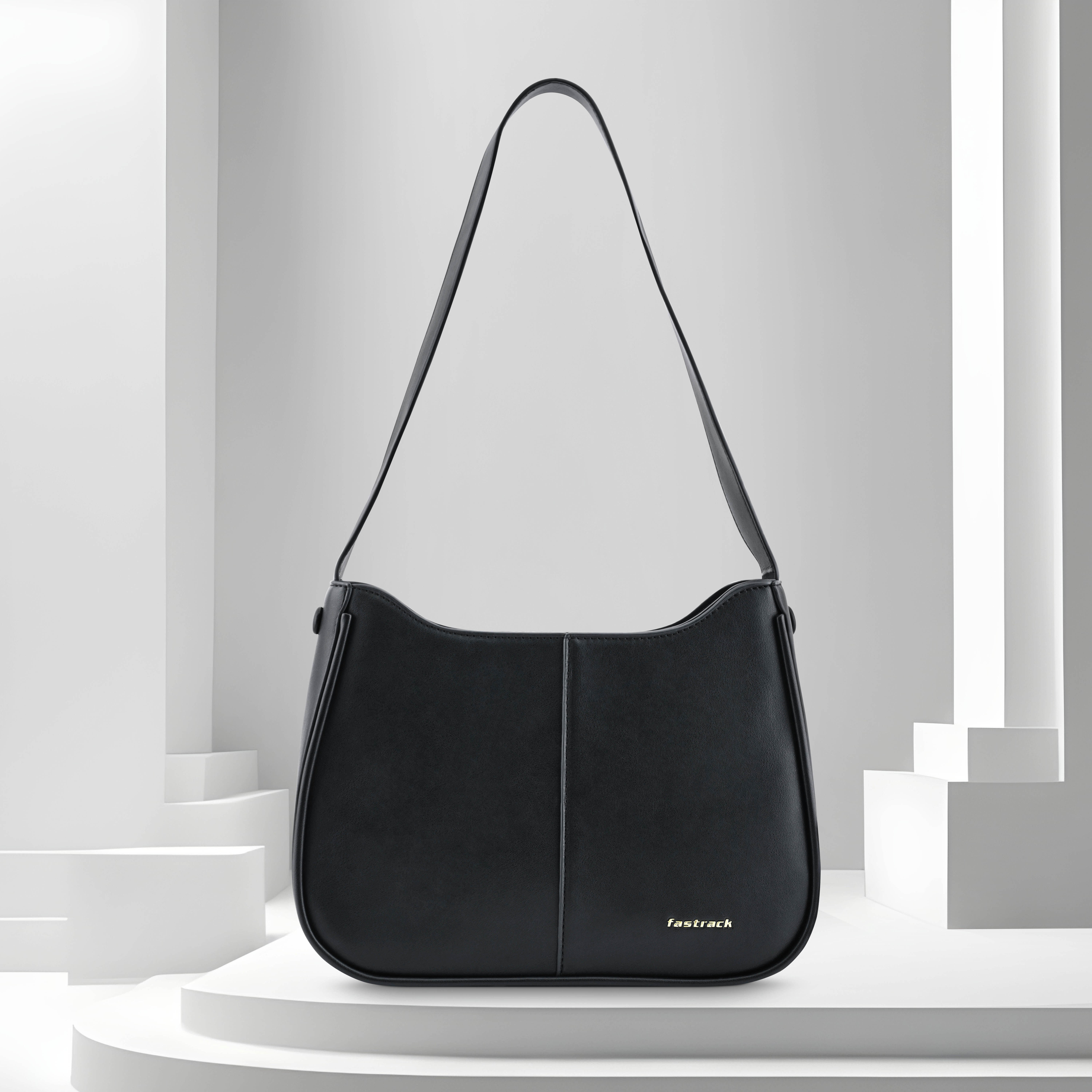 アクセサリー what's up SHOULDER BAG BLACK Buy Online Structured Chic Shoulder Bag - f244shmes01bk1