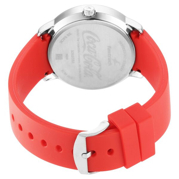 Fastrack Coca Cola Edition By Fastrack Quartz Analog with Date White Dial Plastic Strap Watch for Guys - image number 5