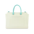 Fastrack Chic Carry-All Laptop Tote in White and  Blue - image number 4