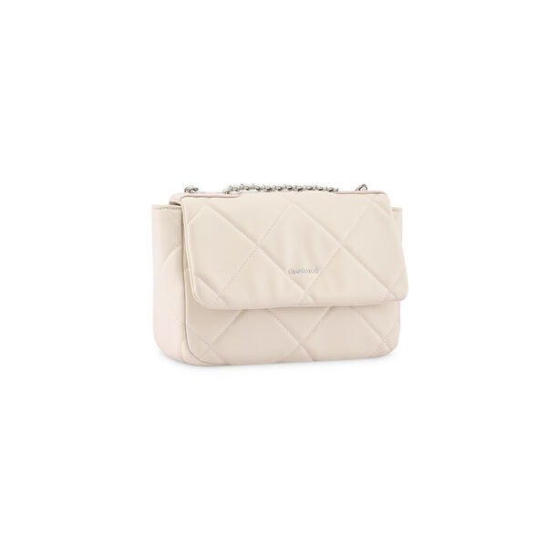 Fastrack Quilted Sling Bag in White with Chain Detailing - image number 3