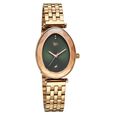 Vyb Prodigy By Fastrack Quartz Analog Green Dial Rose Gold Stainless Steel Strap Watch For Girls - image number 2