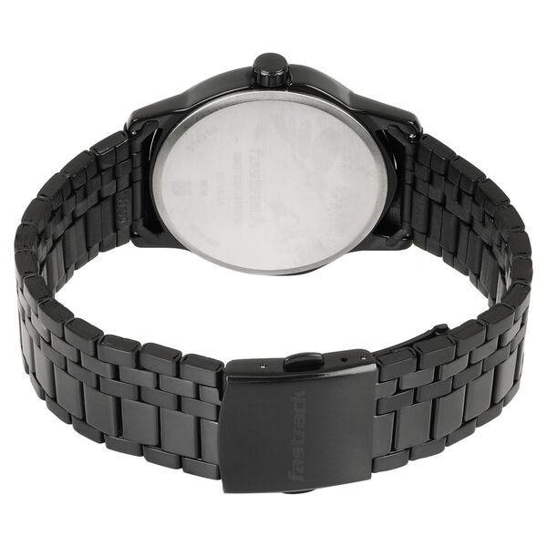 Fatrack Exuberant Black Dial Stainless Steel Strap Watch for Guys - image number 4