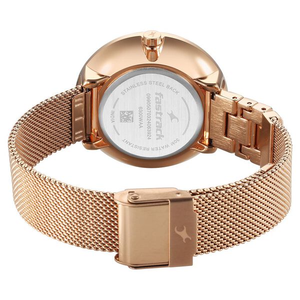 Fastrack Fleek Quartz Analog Green Dial Stainless Steel Strap Watch for Girls - image number 4