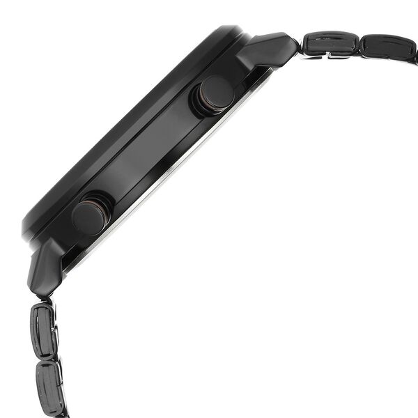 Fastrack Gambit Micromotor Black Dial Black Metal Strap Analog Watch for Guys - image number 4