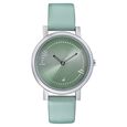 Fastrack Sunburn Quartz Analog Green Dial Leather Strap Watch for Girls - image number 1