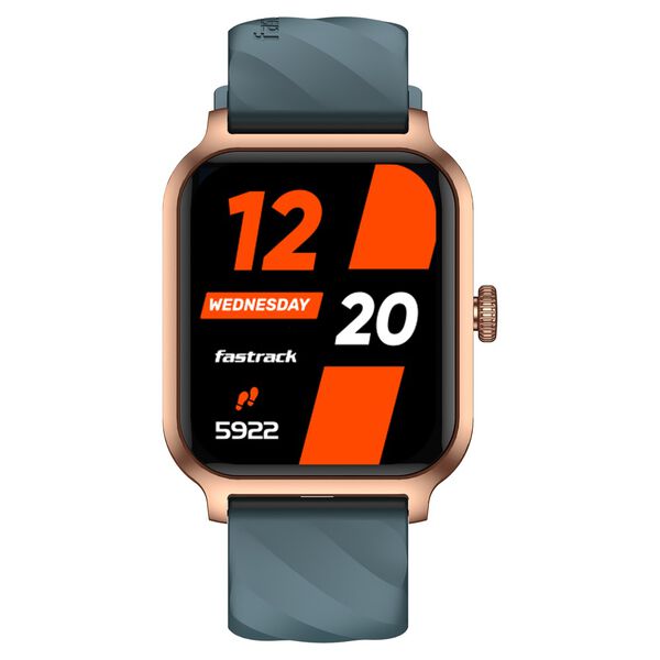 Fastrack Rave FX2 with 4.64 cm UltraVU HD Display, SingleSync BT Calling, Functional Crown with Teal Strap - image number 0