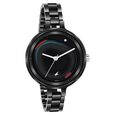 Fastrack MetaWe Quartz Analog Black Dial Stainless Steel Strap Watch For Girls - image number 1
