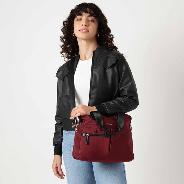 Cherry Edge Nylon Satchel - image number 0