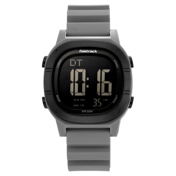 Fastrack StreetStyle Unisex Gunmetal Grey Digital Watch - image number 0