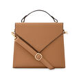 Fastrack Tan Structured Satchel Bag for Women - image number 1