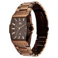 Vyb Challenger By Fastrack Quartz Analog Brown Dial Brown Metal Strap Watch For Guys - image number 4