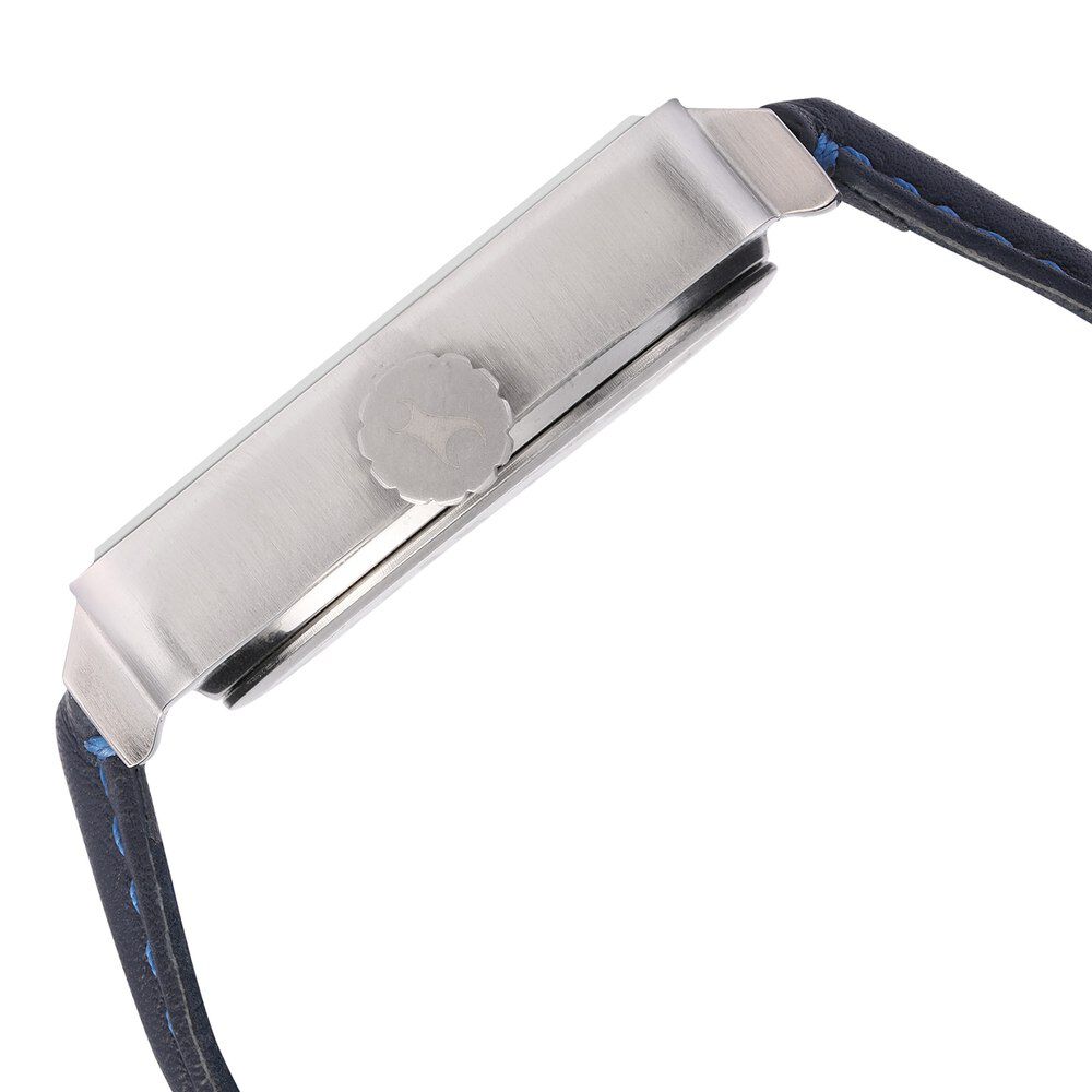 Buy Online Fastrack Loopholes Quartz Analog with Day and Date Blue Dial Leather Strap Watch for Guys 3171sl01 Fastrack
