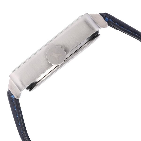 Fastrack Loopholes Quartz Analog with Day and Date Blue Dial Leather Strap Watch for Guys - image number 3