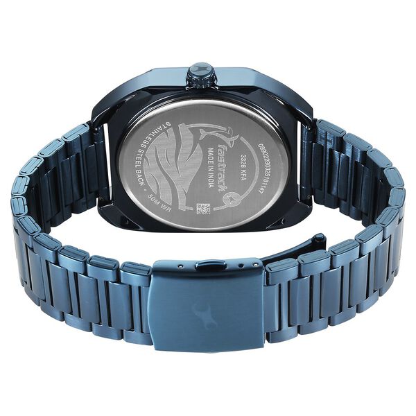 Fastrack Oceanyx Quartz Analog with Date Blue Dial Blue Strap Watch For Guys - image number 6