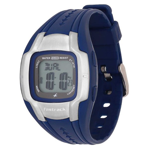Fastrack Digital Grey Dial Plastic Strap Watch for Guys - image number 1