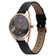 Fastrack Vyb Spotlight Quartz Analog Black Dial Black Leather Strap Watch For Women - image number 2