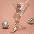 Vyb Charmer By Fastrack Quartz Analog Pink Dial Metal Strap Watch For Girls - image number 0