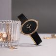 Vyb Mirage By Fastrack Quartz Analog Black Dial Black Split leather Strap Watch For Girls - image number 0