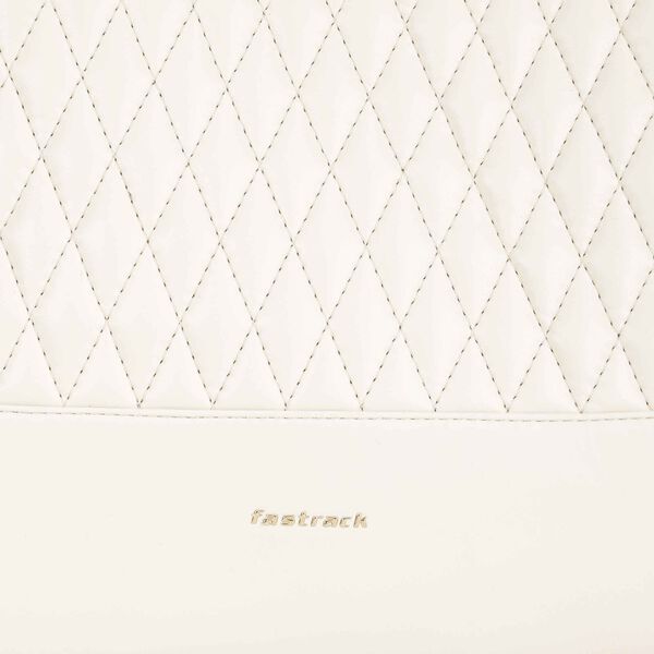 Fastrack GridGlam white shoulder bag - image number 7