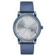 Fastrack Style Up Silver Dial Leather Strap Watch for Guys - image number 1