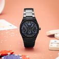 Vyb Limitless By Fastrack Quartz Analog Blue Dial Metal Strap Watch For Guys - image number 0