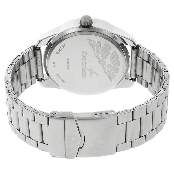 Fastrack Quartz Analog Black Dial Stainless Steel Strap Watch for Guys - image number 3