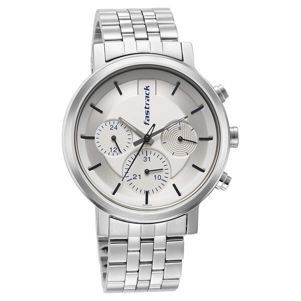 Fastrack Tick Tock White Dial Watch for Guys - image number 0